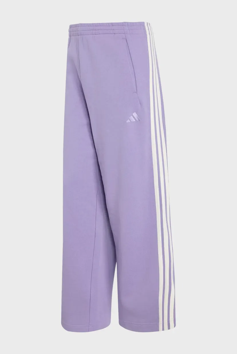 Женские сиреневые спортивные брюки ADIDAS KIT 3-STRIPES WIDE 5
