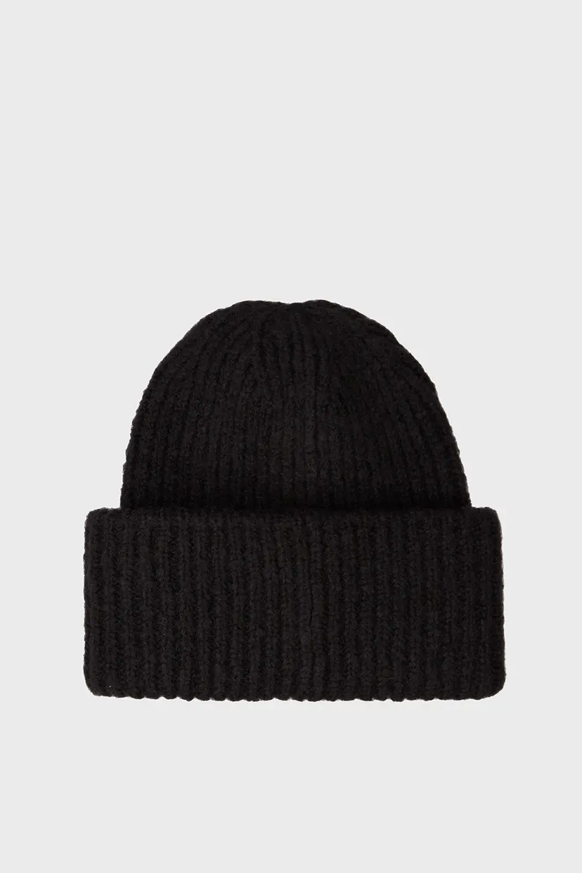 Мужская черная шапка box logo beanie 3