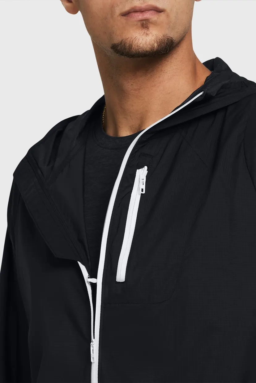 Чоловіча чорна вітровка UA PHANTOM WINDBREAKER 3