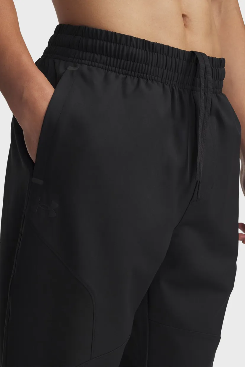 Мужские черные спортивные брюки UA Unstoppable Tapered Pants 4