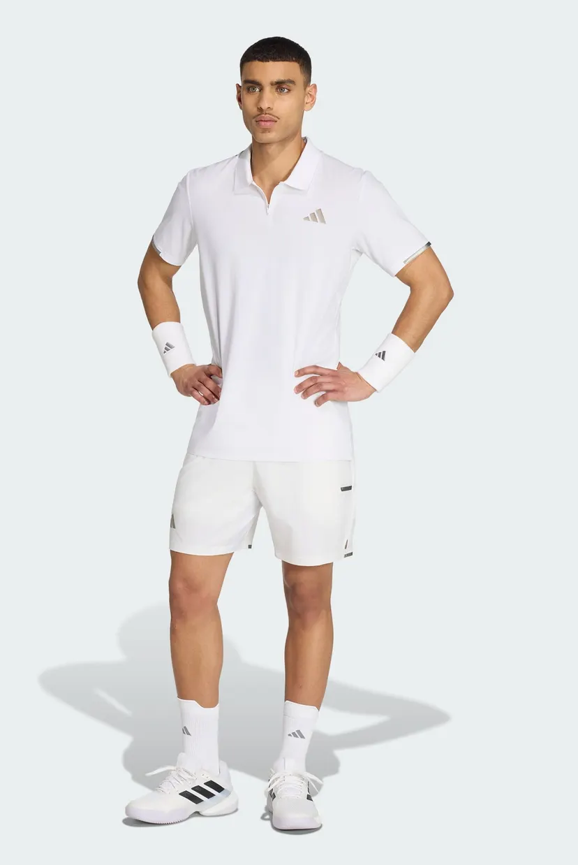 Чоловіче біле поло TENNIS CLIMACOOL + FREELIFT PRO 4