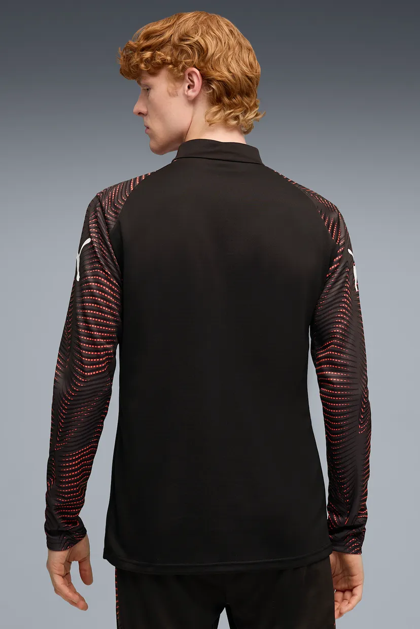 Мужской черный лонгслив individualFINAL Quarter-Zip Football Top Men 3