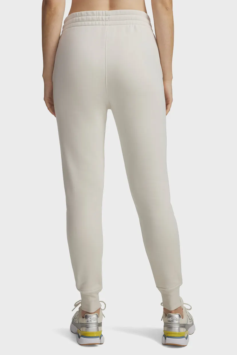 Жіночі білі спортивні штани UA Icon Fleece Jogger 3