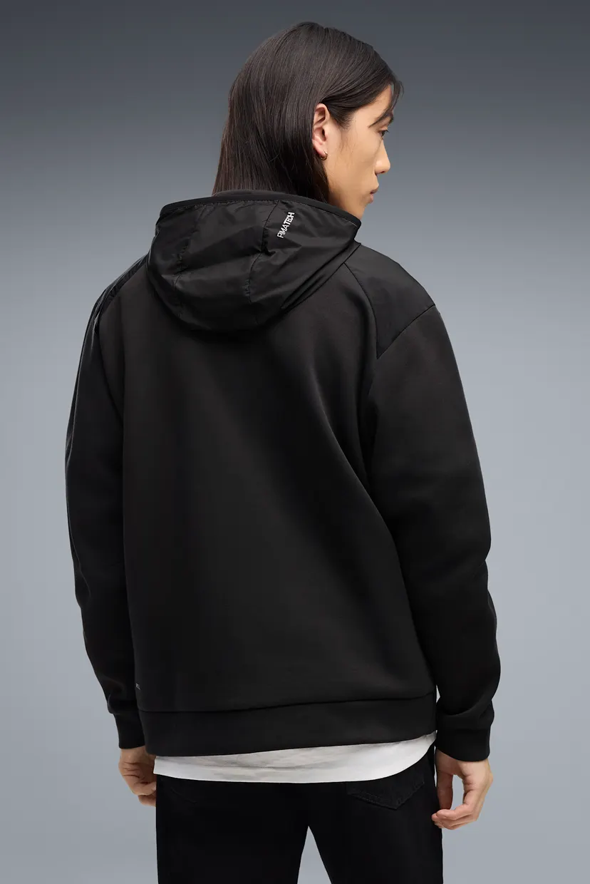 Мужское черное худи PUMATECH Material Mix Full-Zip Hoodie Men 3