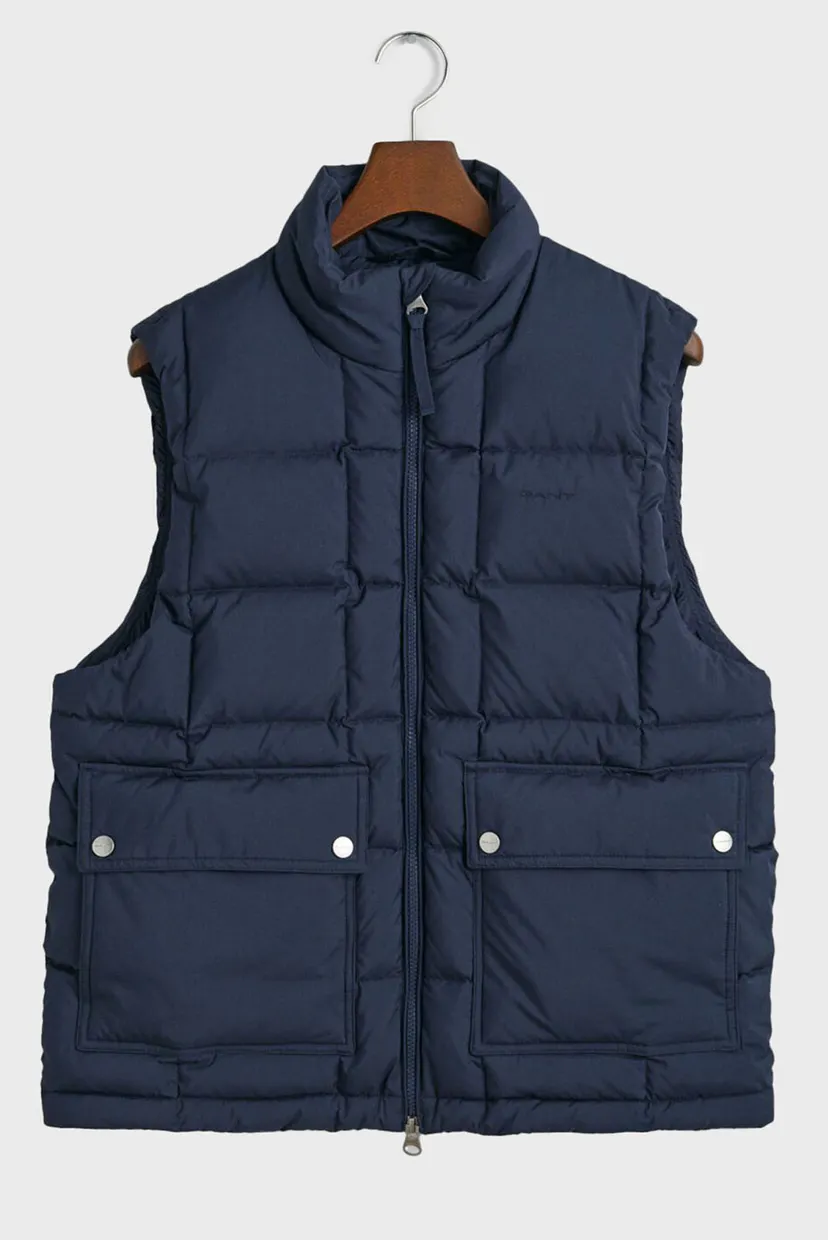 Мужской темно-синий пуховой жилет MID DOWN VEST 7
