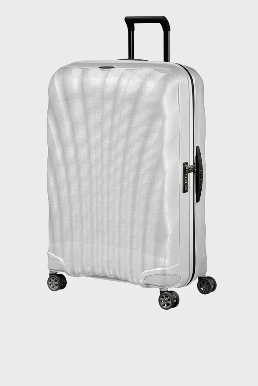 Біла валіза 75 см C-LITE WHITE 3
