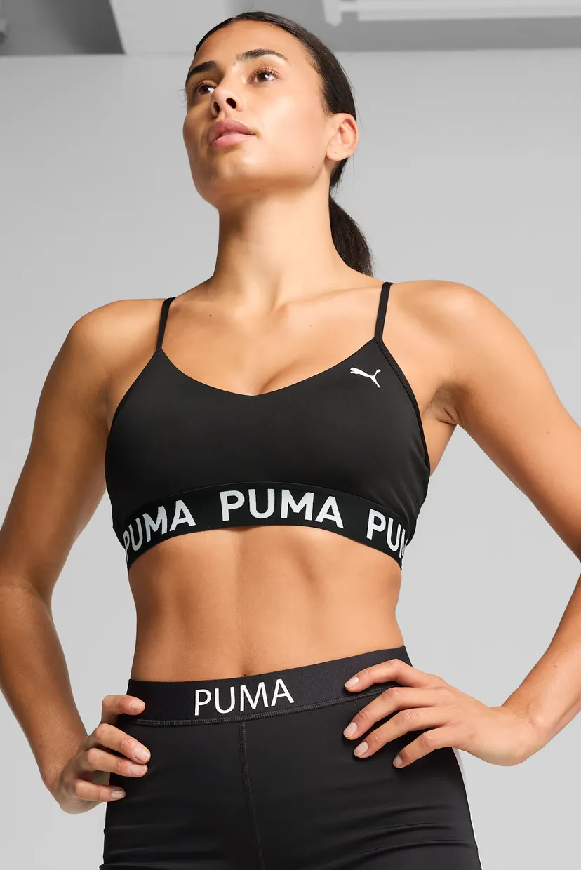 Женский черный топ MOVE PUMA STRONG Bra Women 3