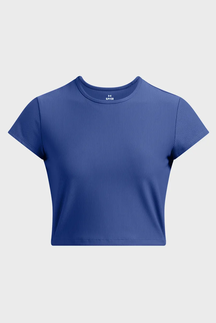 Жіноча синя футболка Meridian Rib Baby Tee 4