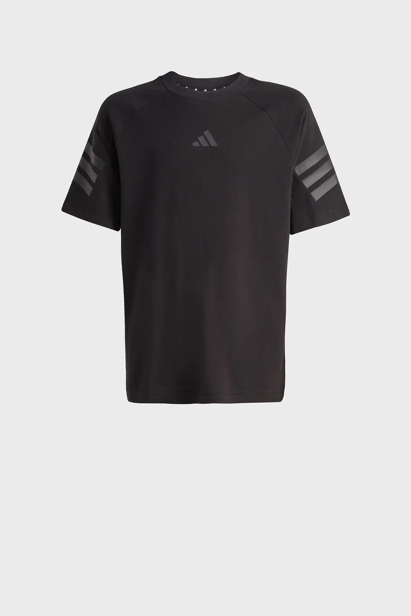 Дитяча чорна футболка FUTURE ICONS 3 STRIPES 8