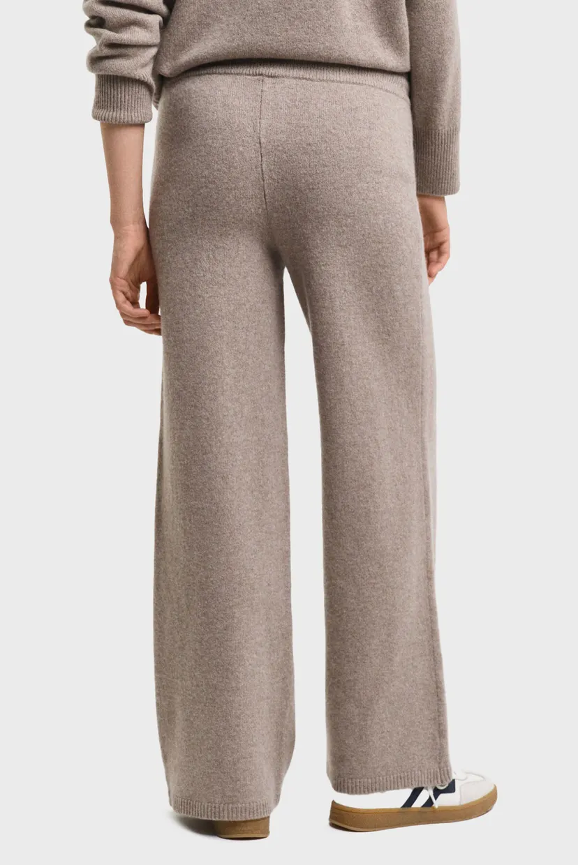 Жіночі бежеві вовняні брюки WOOL KNITTED 4