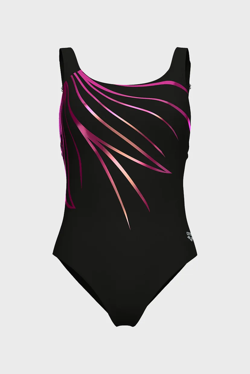 Жіночий чорний купальник SWIMSUIT LILI SQUARED BACK 6