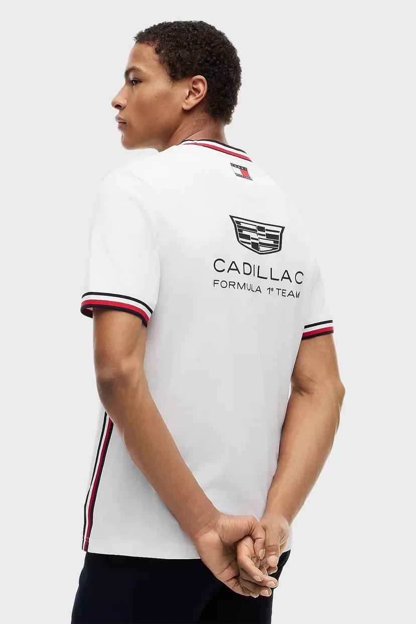 Мужская белая футболка TH x Cadillac Formula 1® Team 3