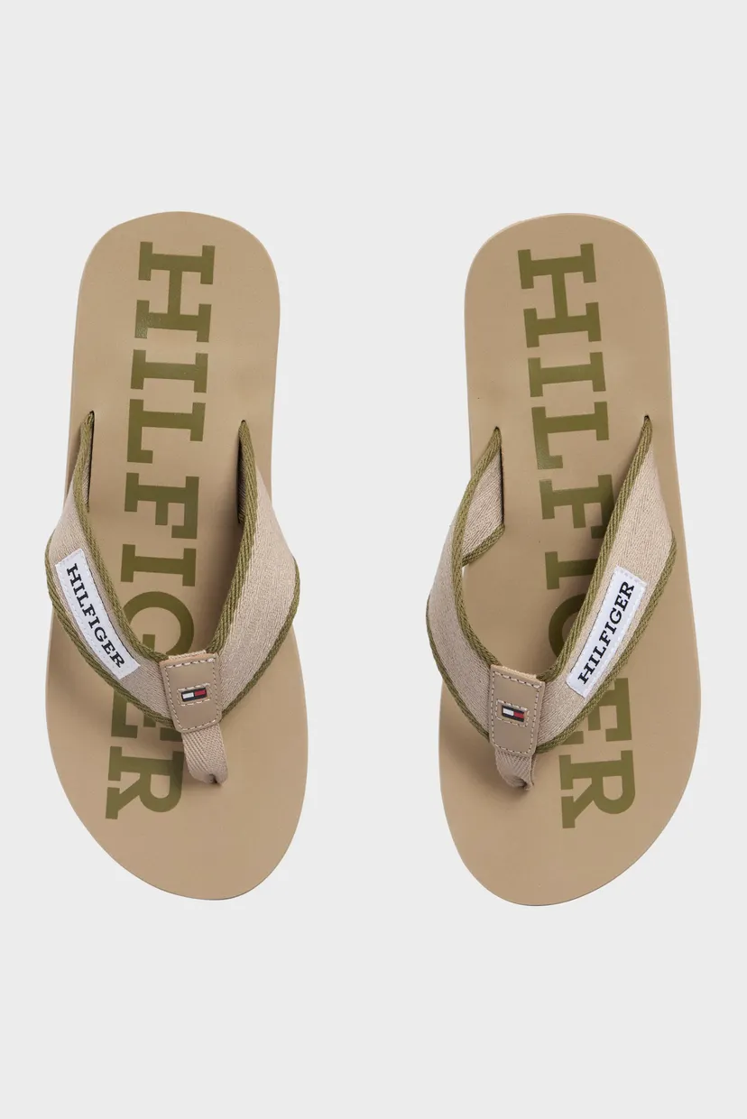 Чоловічі бежеві в'єтнамки PATCH HILFIGER BEACH SANDAL 4
