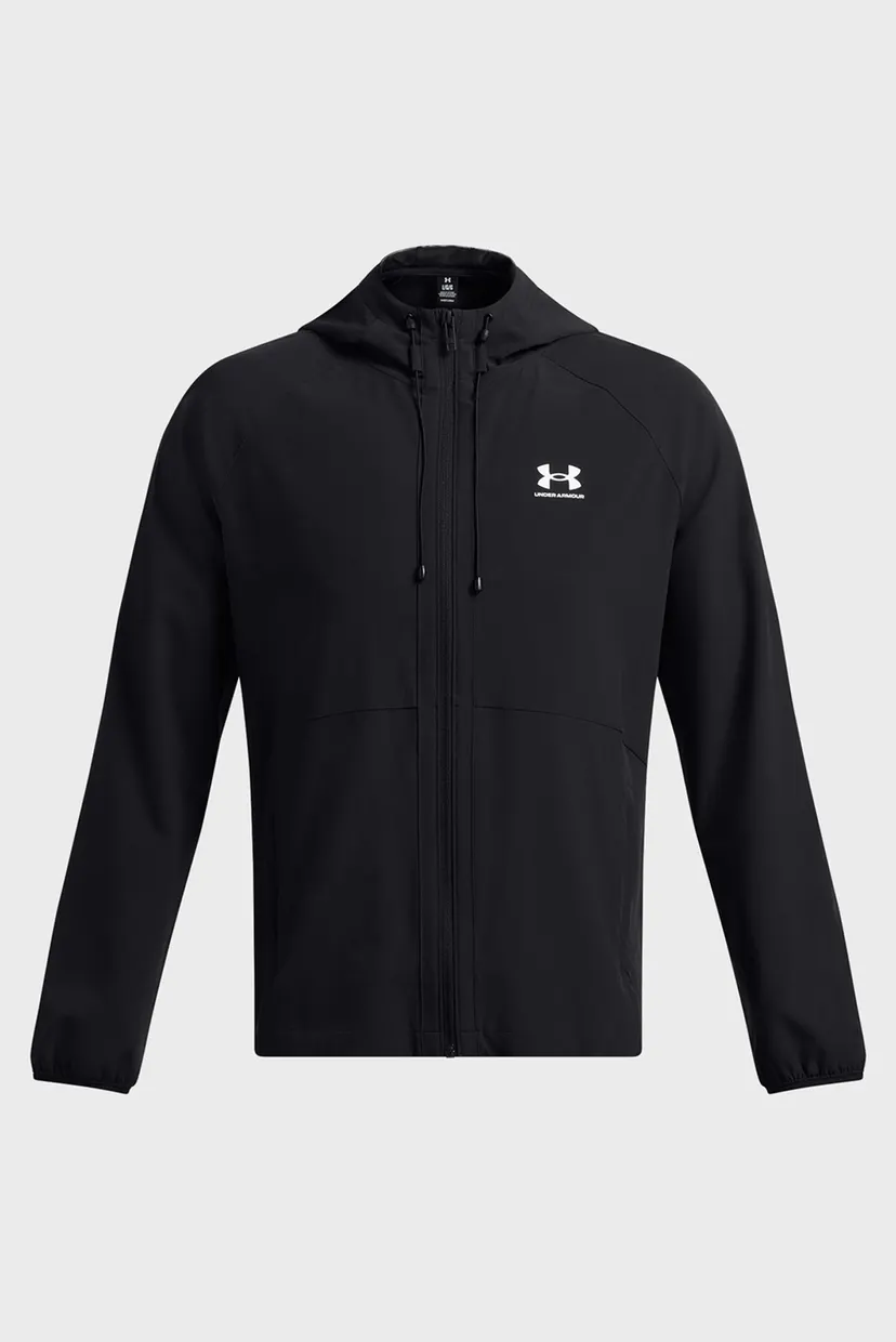 Чоловіча чорна вітровка UA Vibe Woven Jacket 4