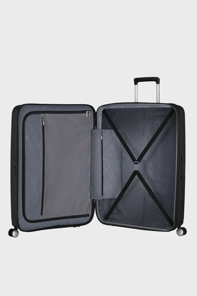 Женский черный чемодан 80 см SOUNDBOX BLACK 5