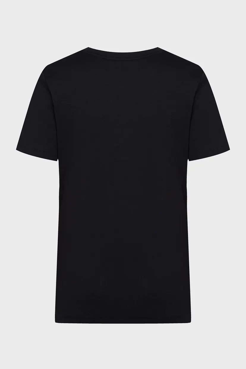 Женская черная футболка REG MDN HILFIGER C-NK SS 3