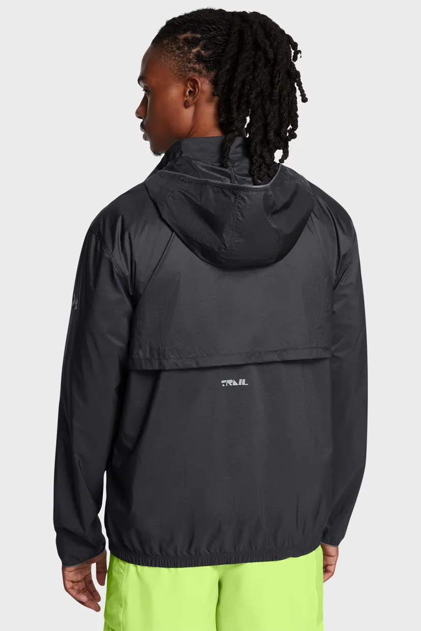 Мужская темно-серая ветровка UA TRAIL RUN JACKET Under Armour