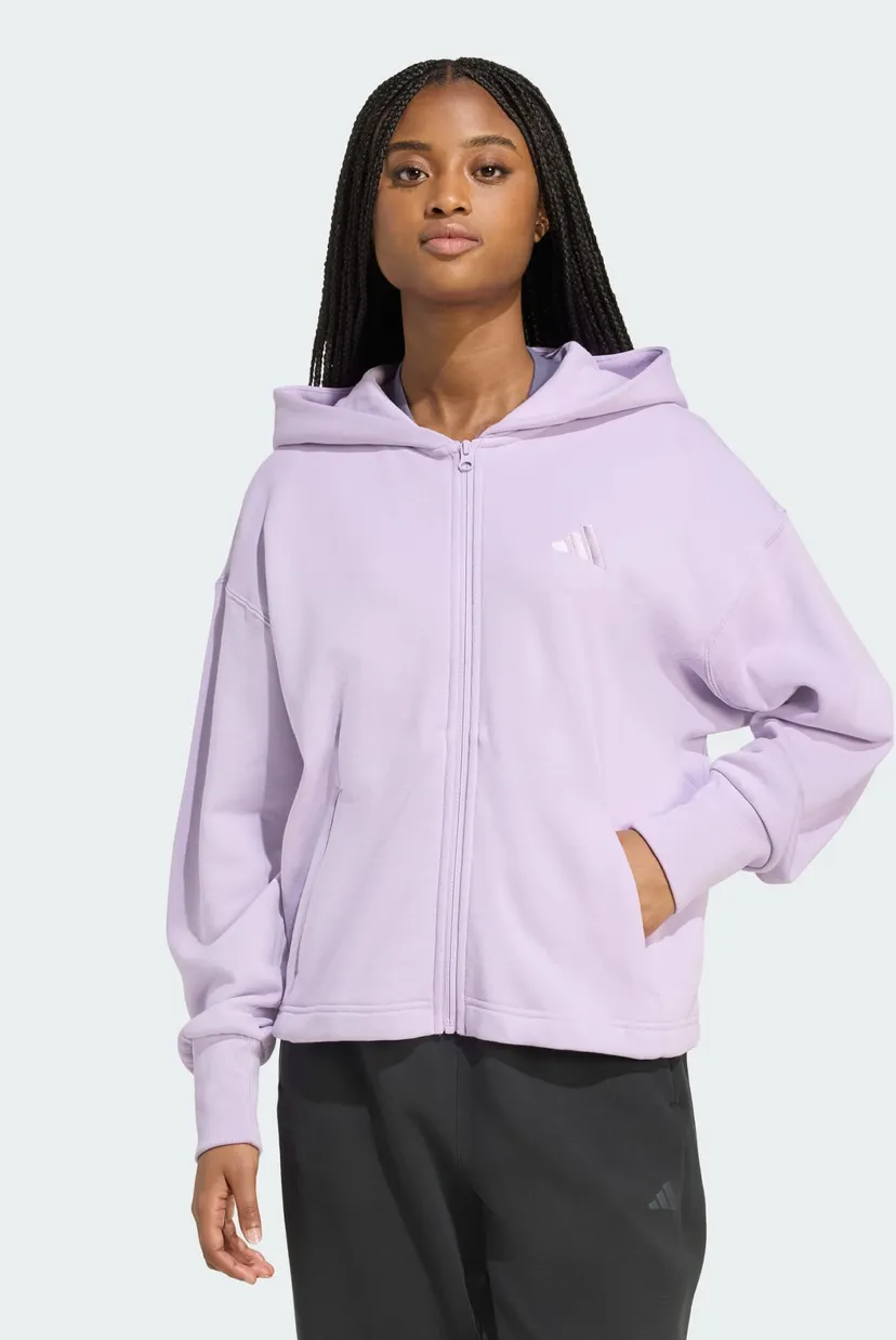 Женское сиреневое худи ALL SZN French Terry Loose adidas JV9824