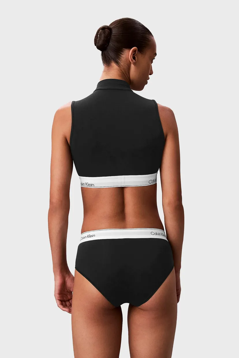 Жіночий чорний топ LIGHTLY LINED MOCKNECK BRALETTE 3