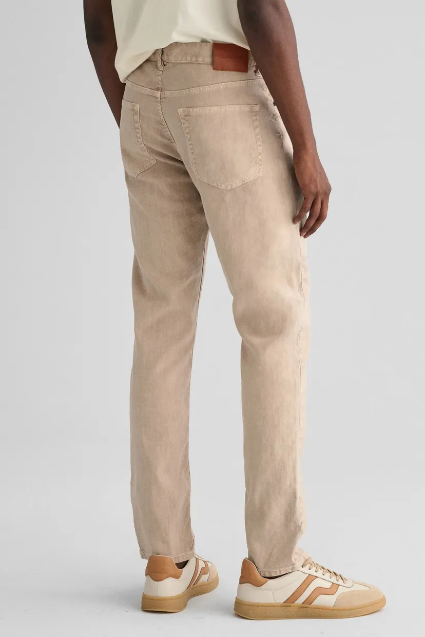 Мужские бежевые джинсы COT/LINEN SLIM 3
