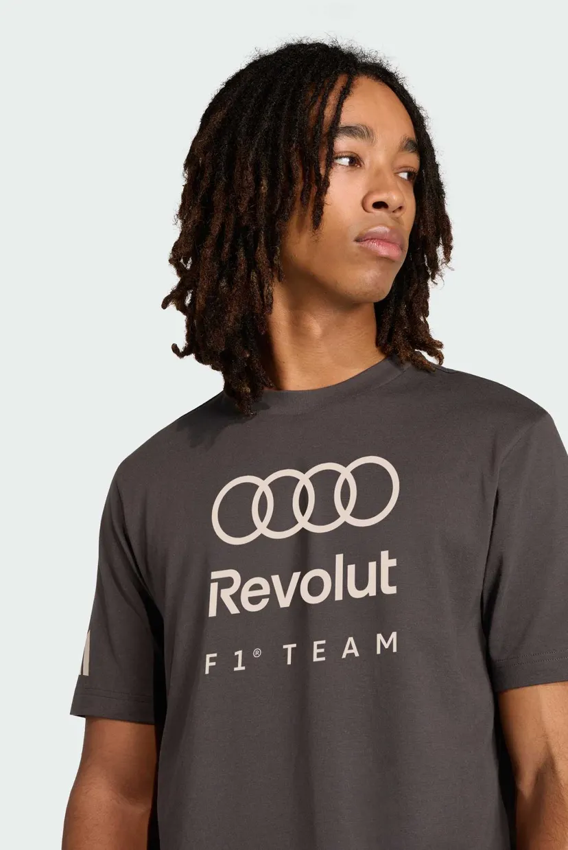Мужская черная фтболка AUDI FORMULA ONE TEAM DNA GRAPHIC 4