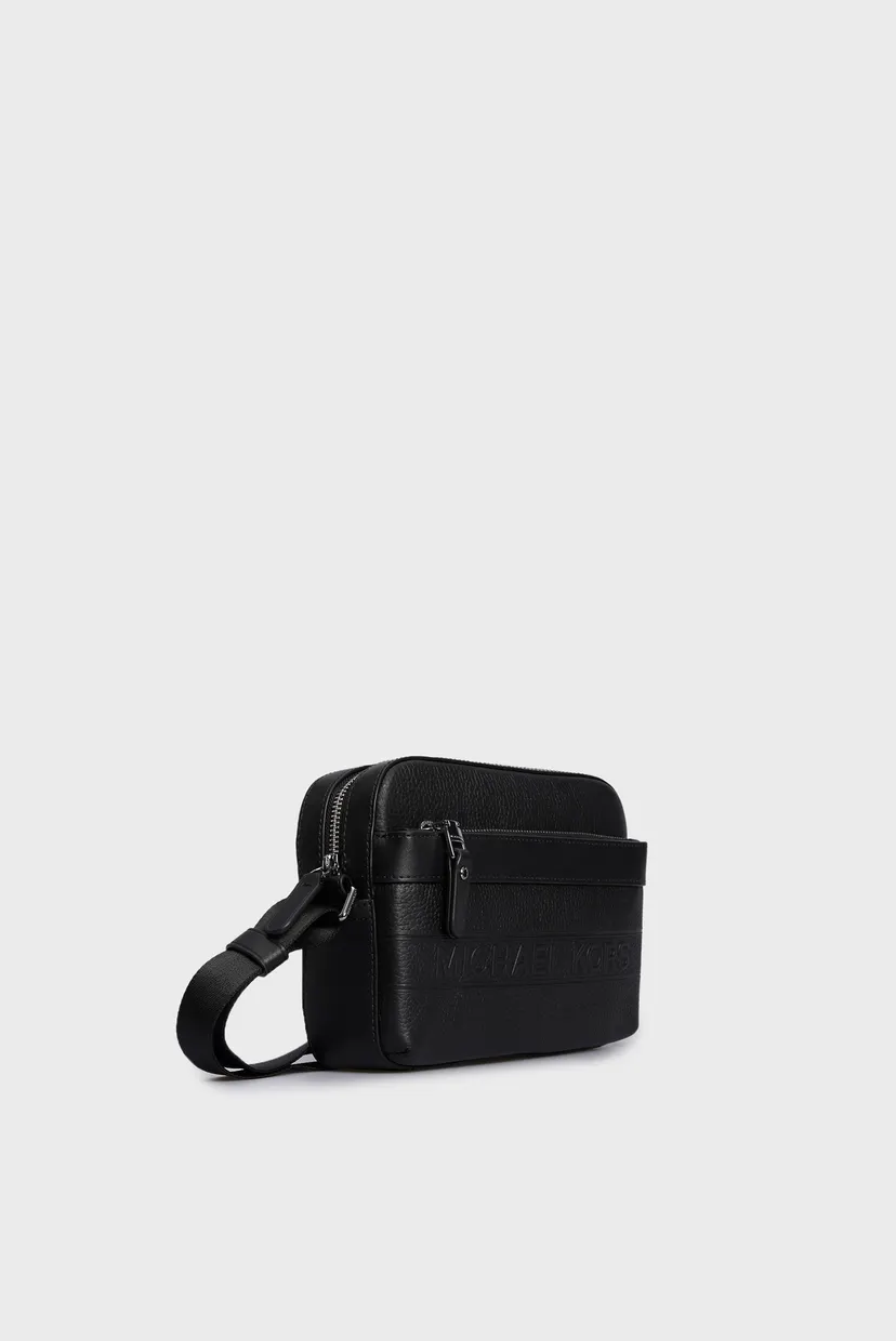 Мужская черная кожаная сумка HUDSON EW UTILITY XBODY Michael Kors