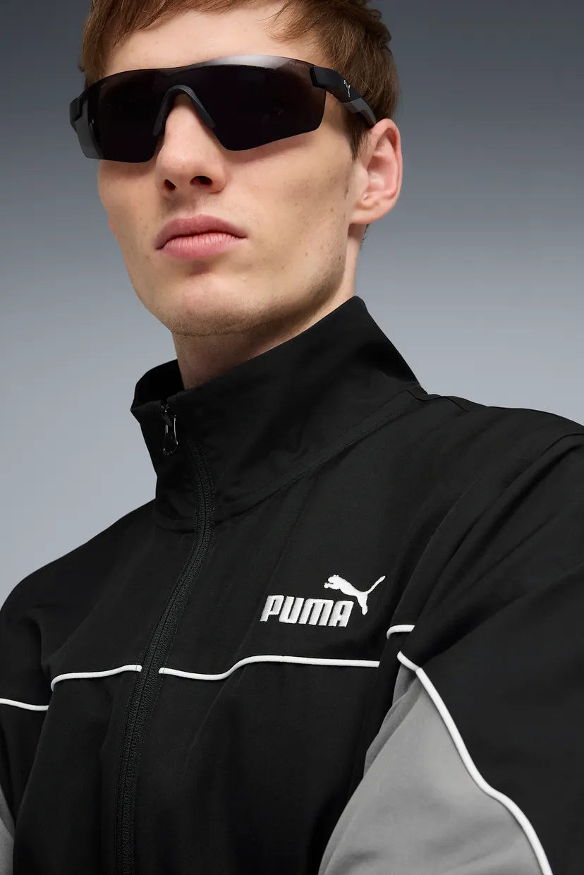 Чоловічий чорний спортивний костюм (кофта, штани) Woven Colourblock Tracksuit Men 3