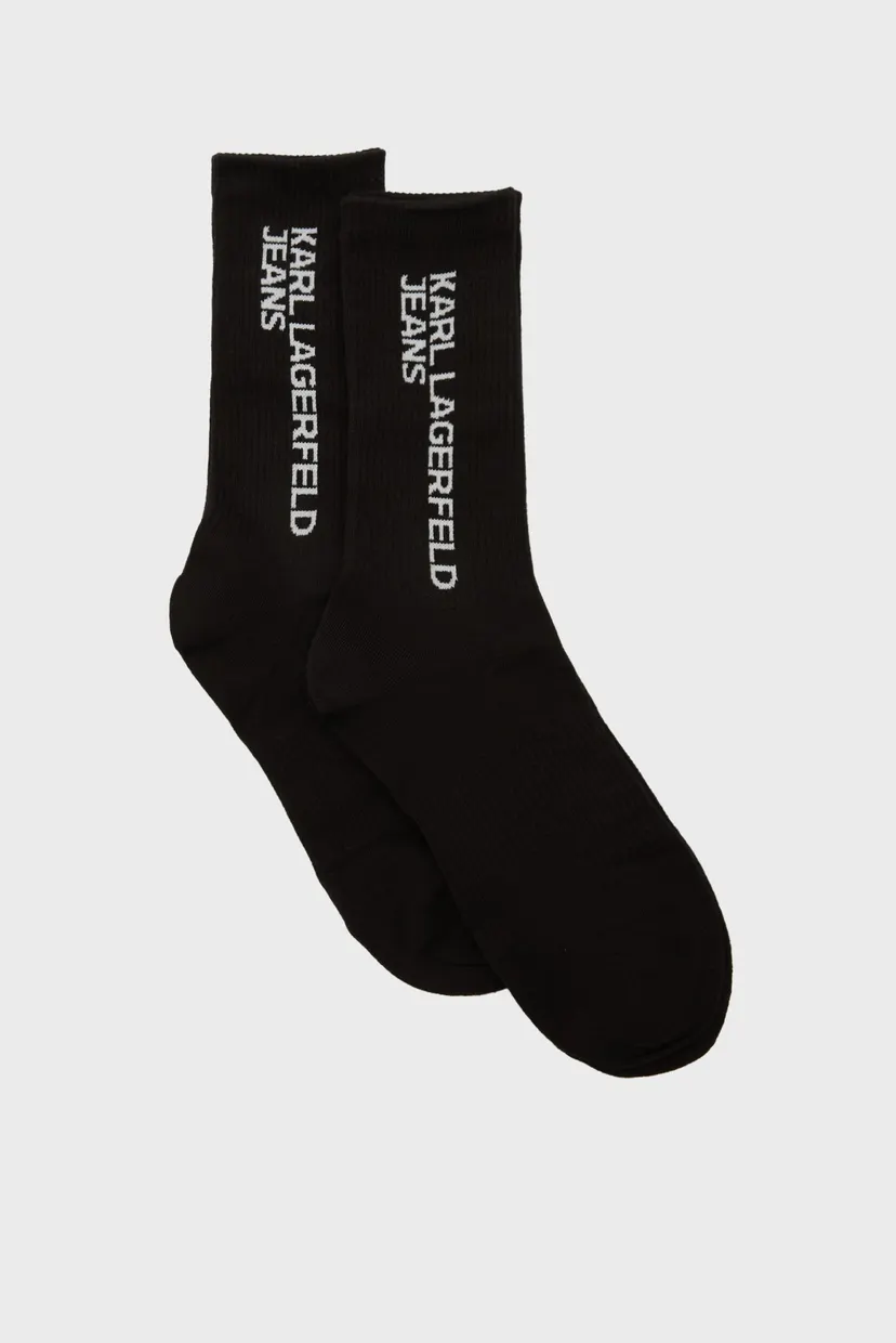 Чоловічі чорні шкарпетки (2 пари) essential logo socks set 3