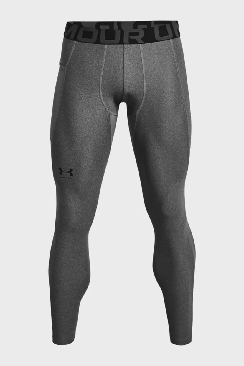 Чоловічі сірі тайтси UA HG Armour Leggings 6