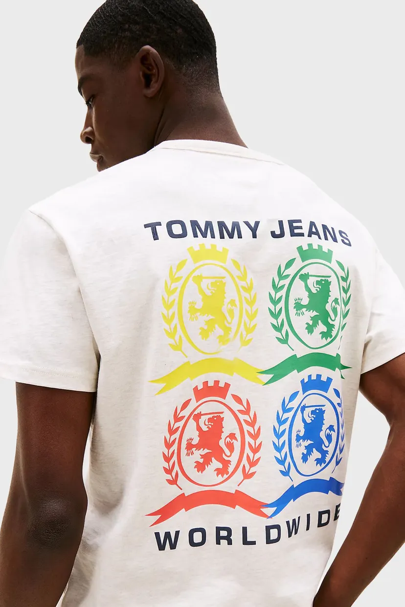 Чоловіча біла футболка TJM REG 4CLR CREST 4