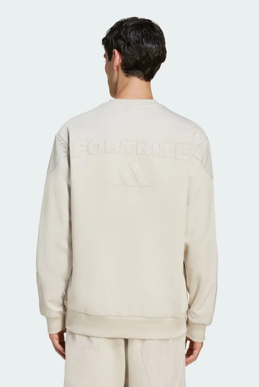 Мужской бежевый свитшот adidas x Fortnite 3