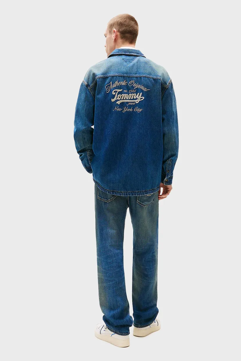 Чоловіча синя джинсова сорочка DENIM 3