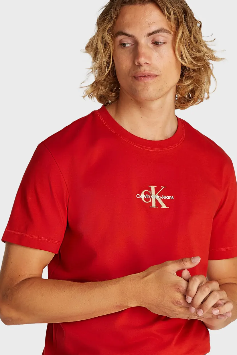 Чоловіча червона футболка MONOLOGO TEE 4
