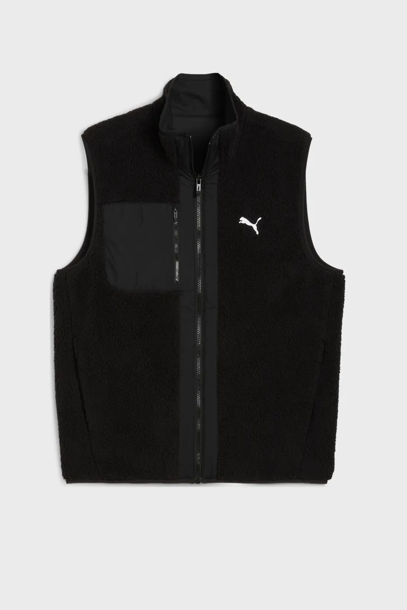 Чоловічий чорний двосторонній жилет Reversible Hybrid Sherpa Vest Men 4