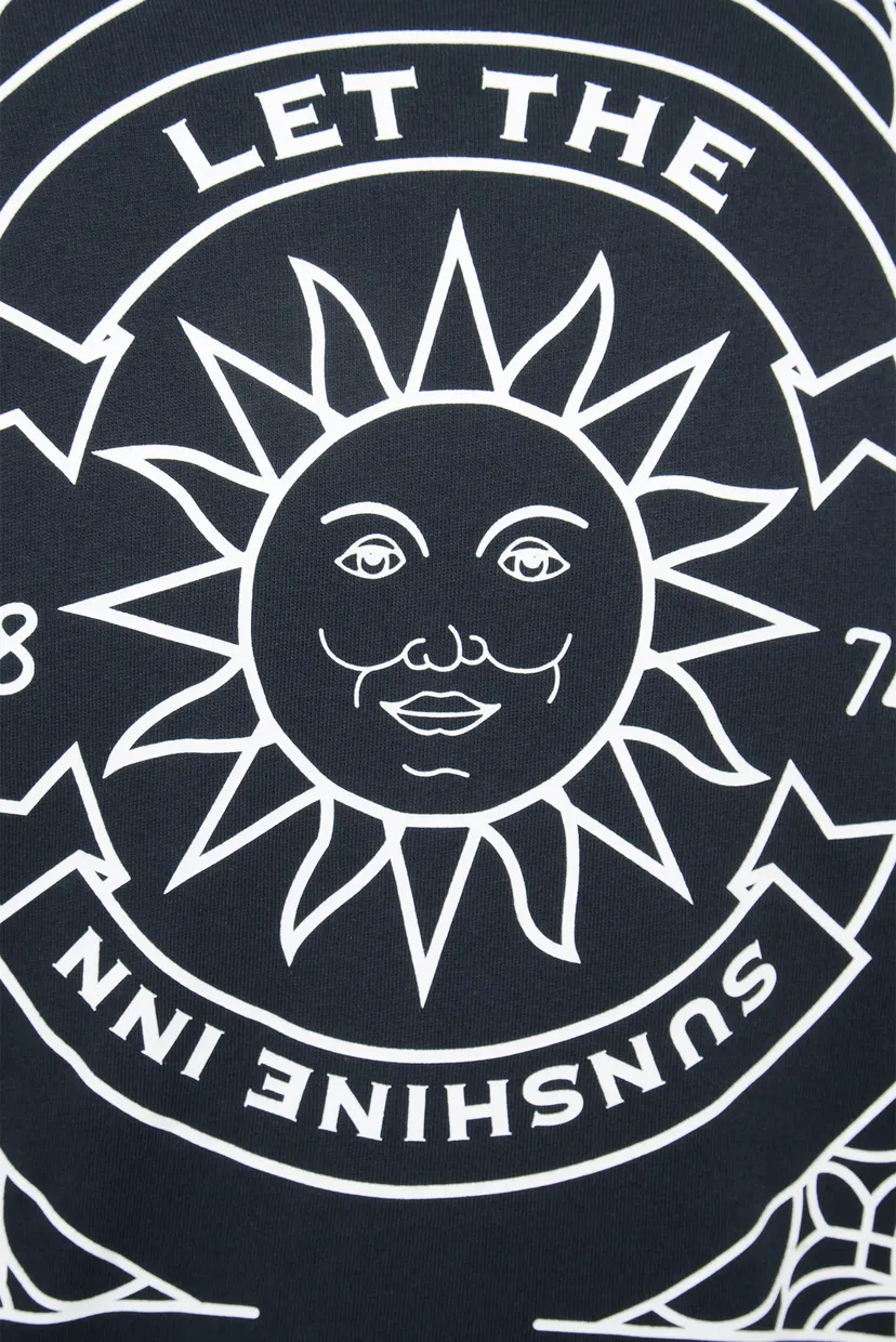 Чоловіче темно-синє худі SUNSHINE INN GRAPHIC 4