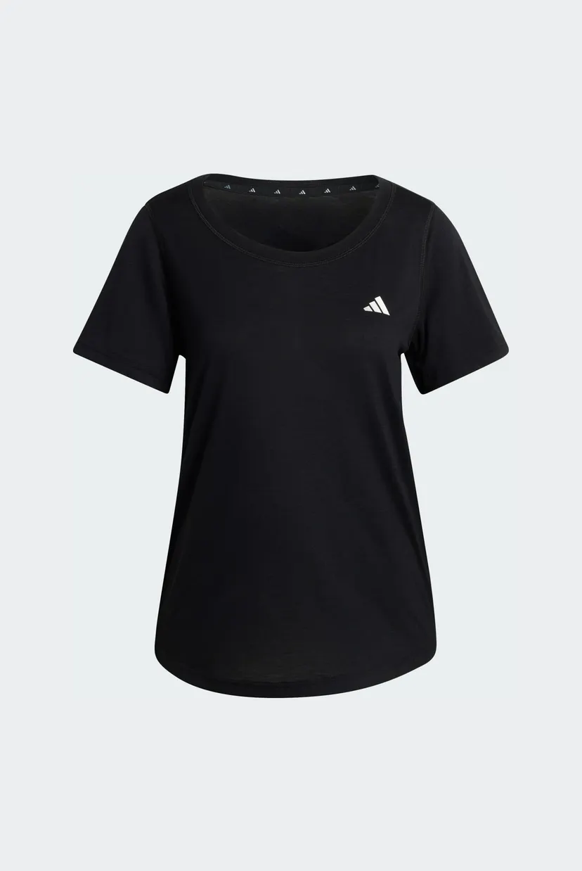 Жіноча чорна футболка Workout Essentials Scoop Neck 6