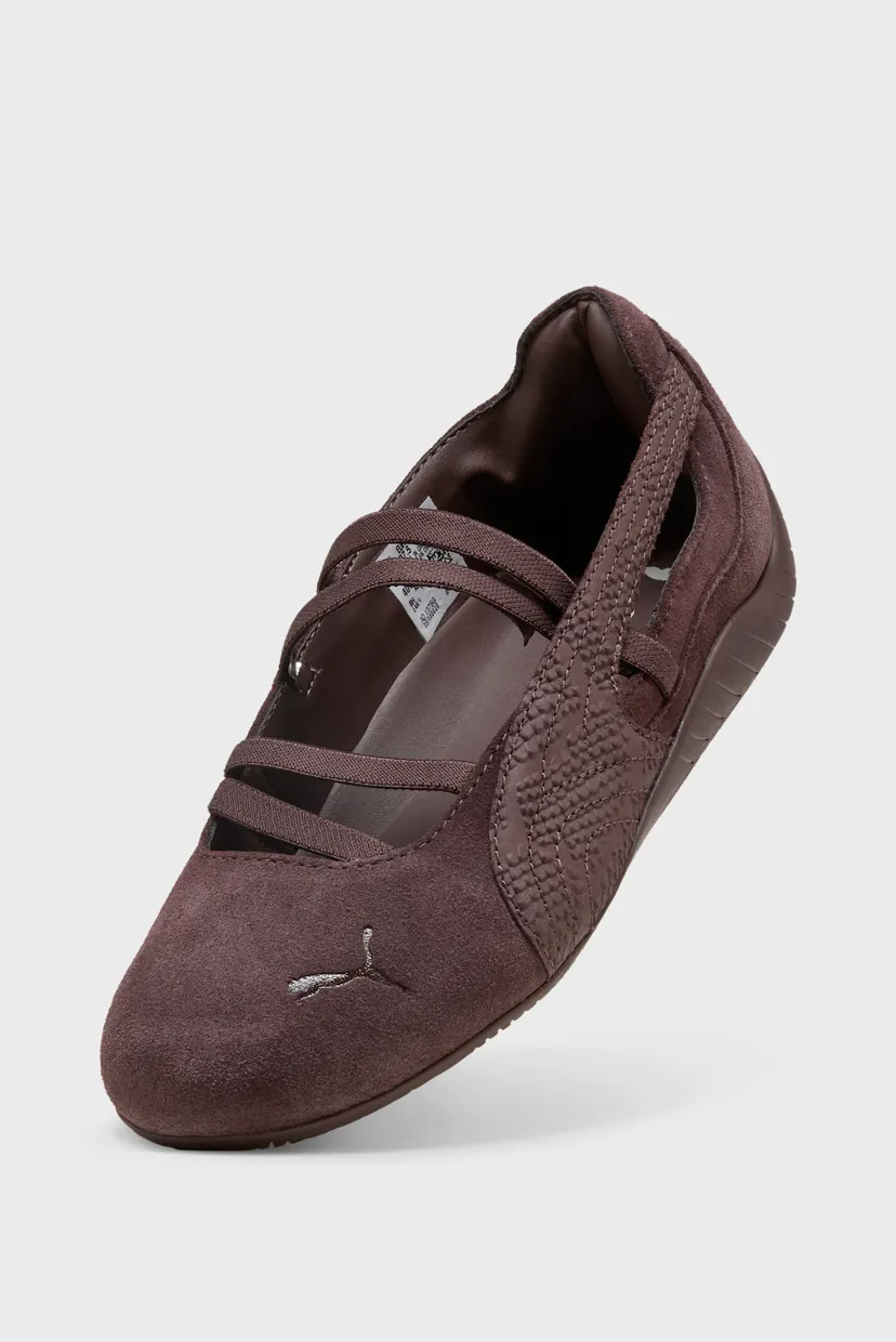 Жіночі коричневі замшеві балетки Speedcat Ballet Sneakers Women 6