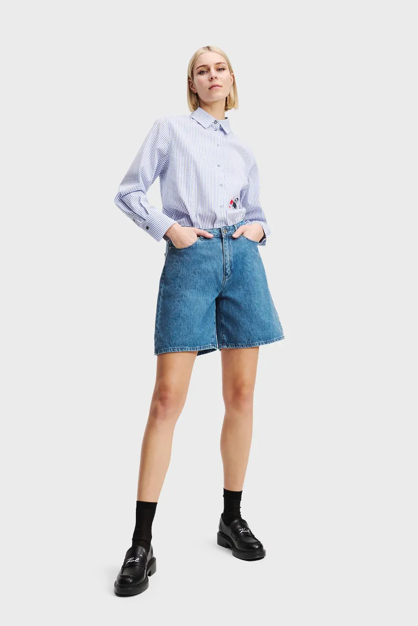 Жіночі сині джинсові шорти IKON DUO DENIM SHORTS 3