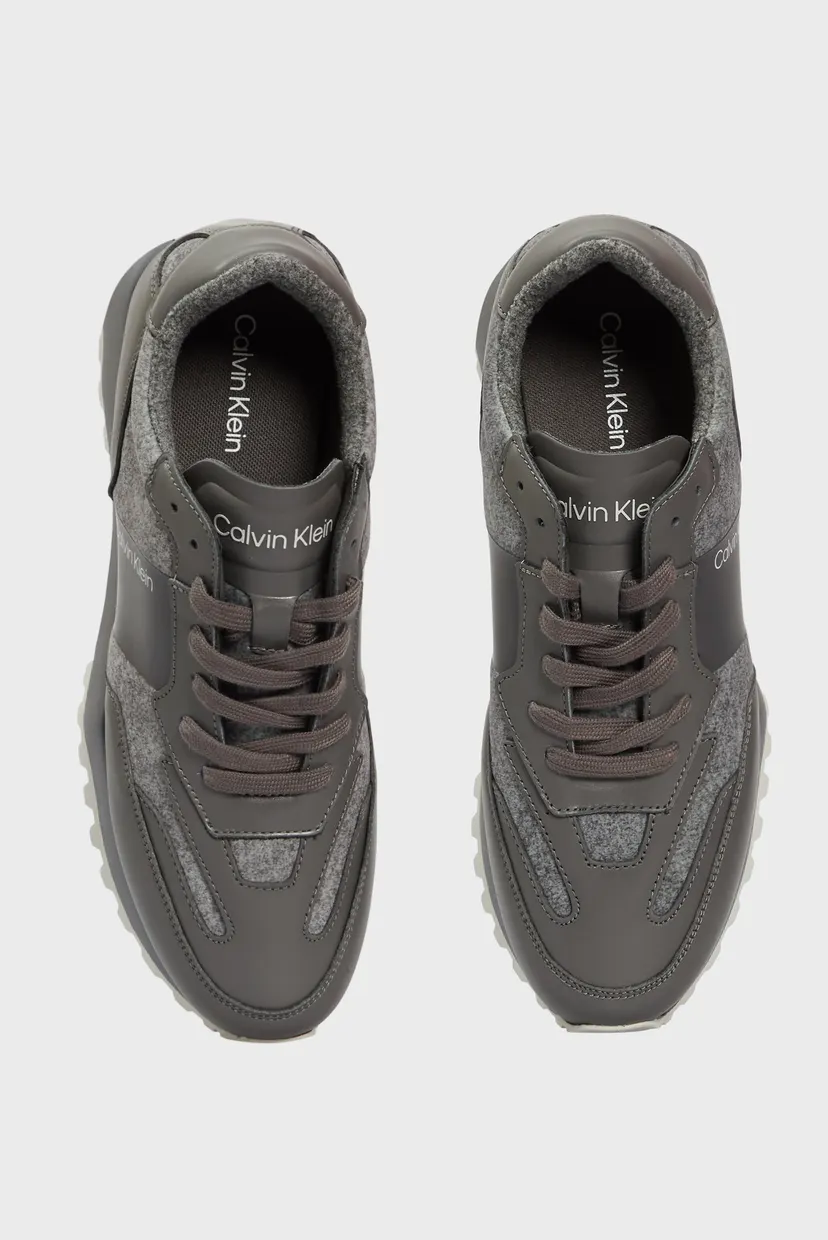 Чоловічі сірі кросівки LOW TOP LACE UP WOOL 4