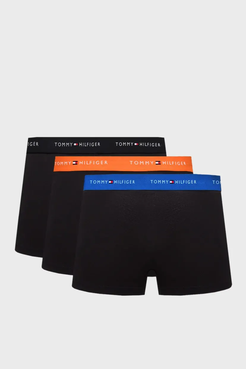 Мужские черные боксеры (3 шт) TRUNK WB 7
