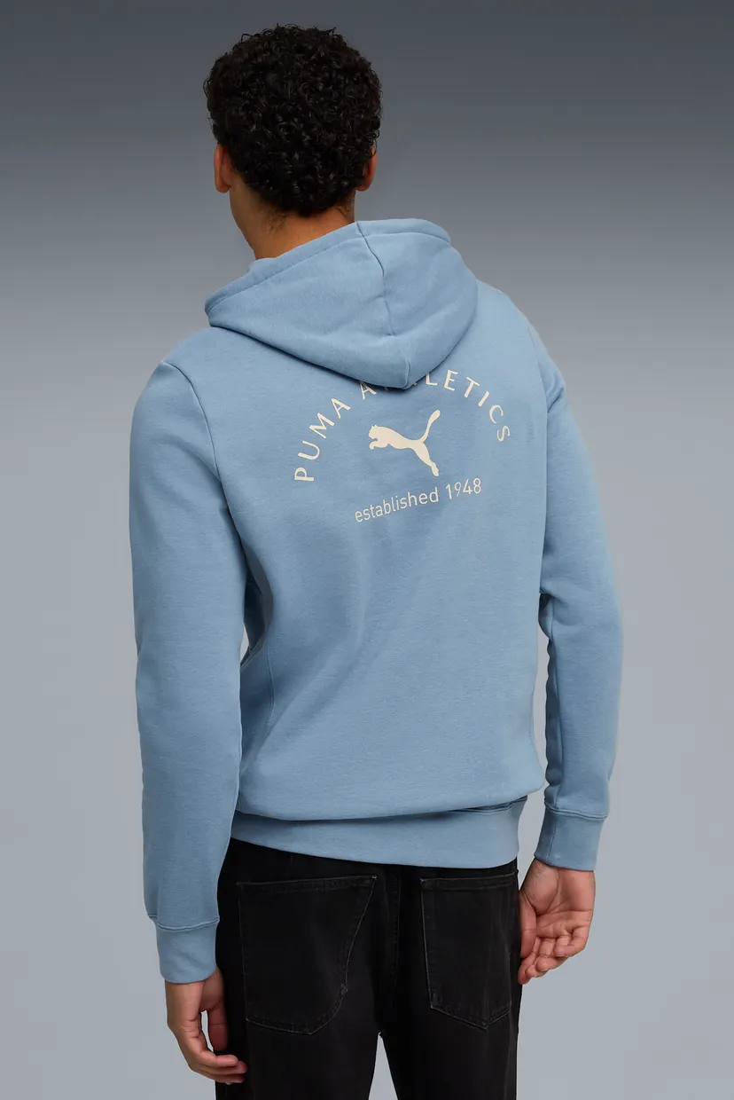 Чоловіче блакитне худі PUMA Class Graphic Hoodie Men 3