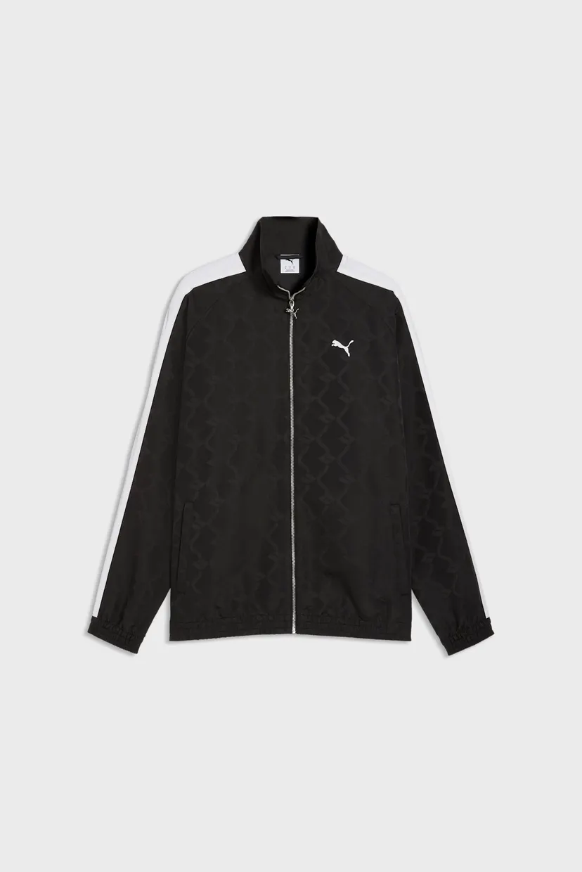 Чоловіча чорна спортивна кофта з візерунком T7 Woven Track Jacket Men 4