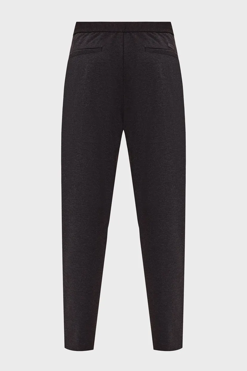 Чоловічі темно-сірі брюки COMFORT KNIT TAPERED PLEAT 6