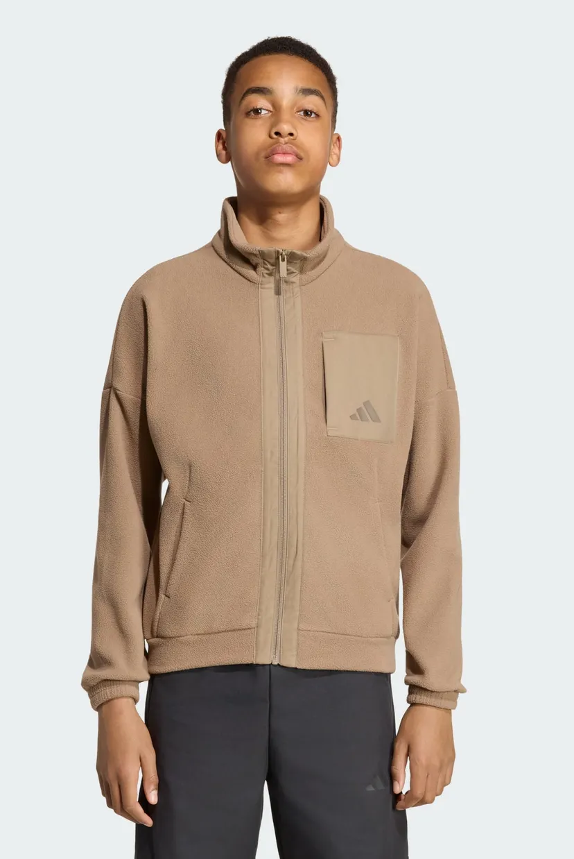 Дитяча коричнева спортивна кофта FUTURE ICONS FULL ZIP FLEECE 4