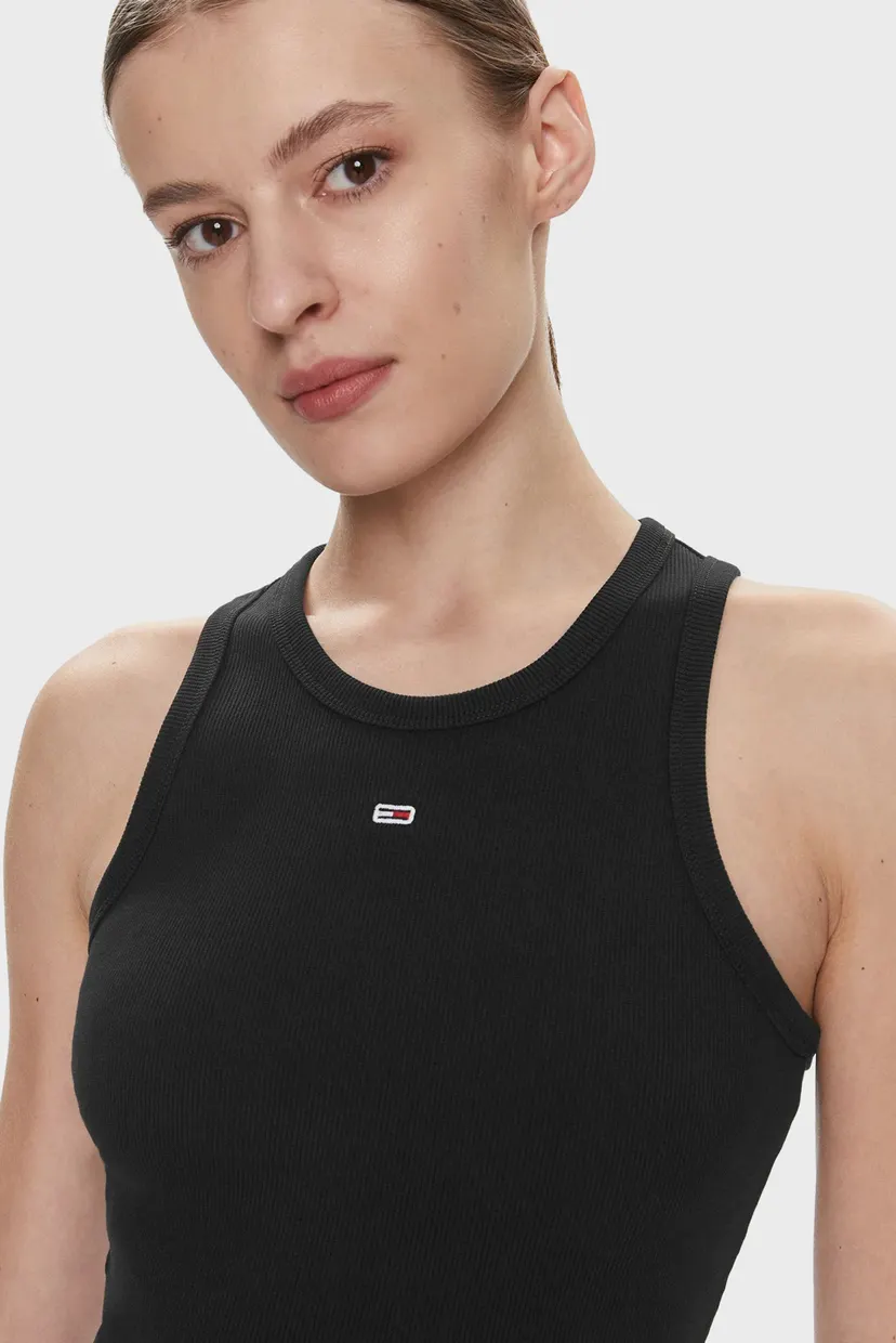 Женское черное платье TJW ESSENTIAL RIB TANK BODYCON 4