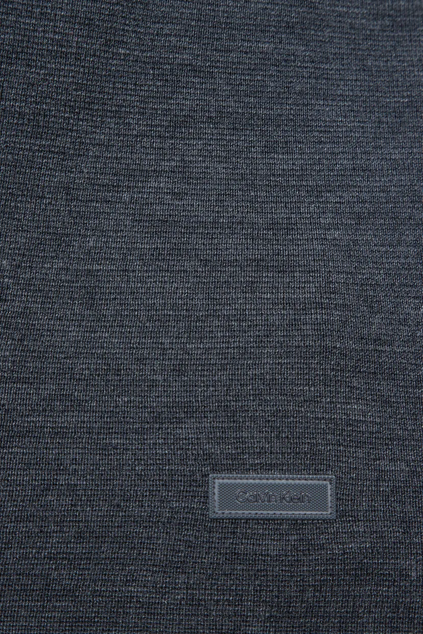 Чоловічий сірий вовняний кардиган WOOL-BLEND OVERSHIRT 3