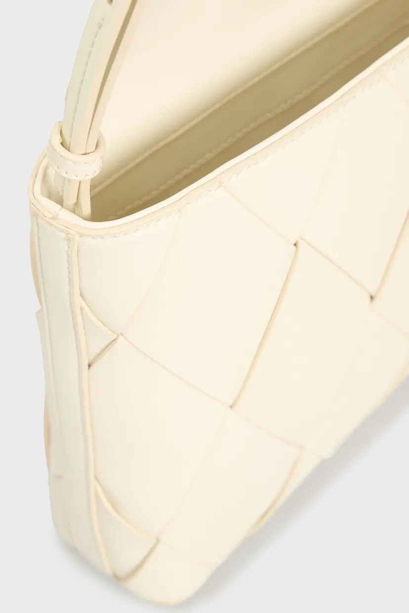 Жіноча біла сумка CK WOVEN SQUARE CROSSBODY 6