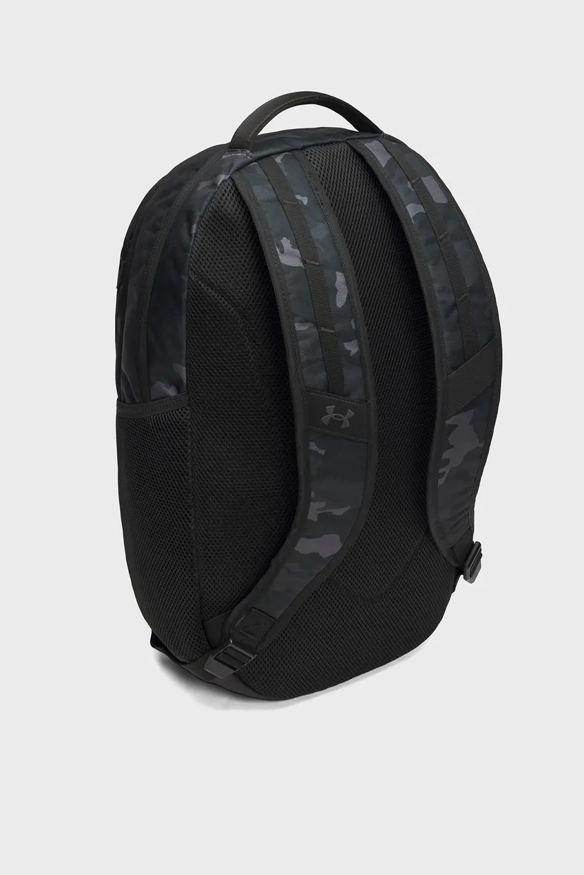 Чорний камуфляжний рюкзак UA Hustle 6.0 Backpack-BLK 4
