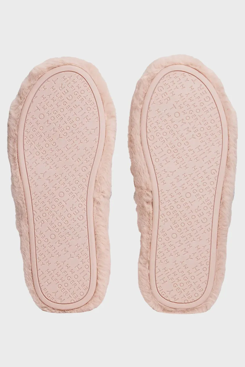 Жіночі рожеві капці HILFIGER FUR SLIPPER 7