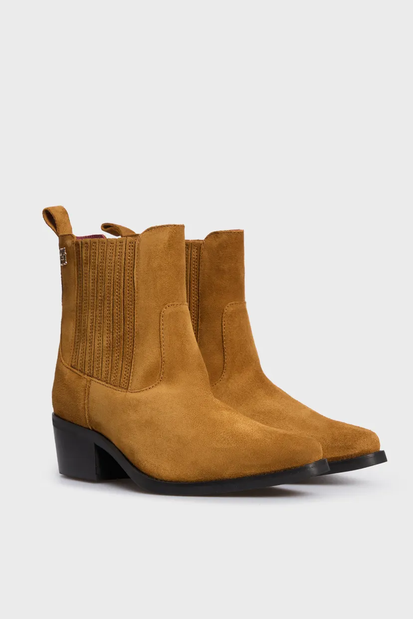 Жіночі руді замшеві ковбойки TH SUEDE COWBOY BOOT 3